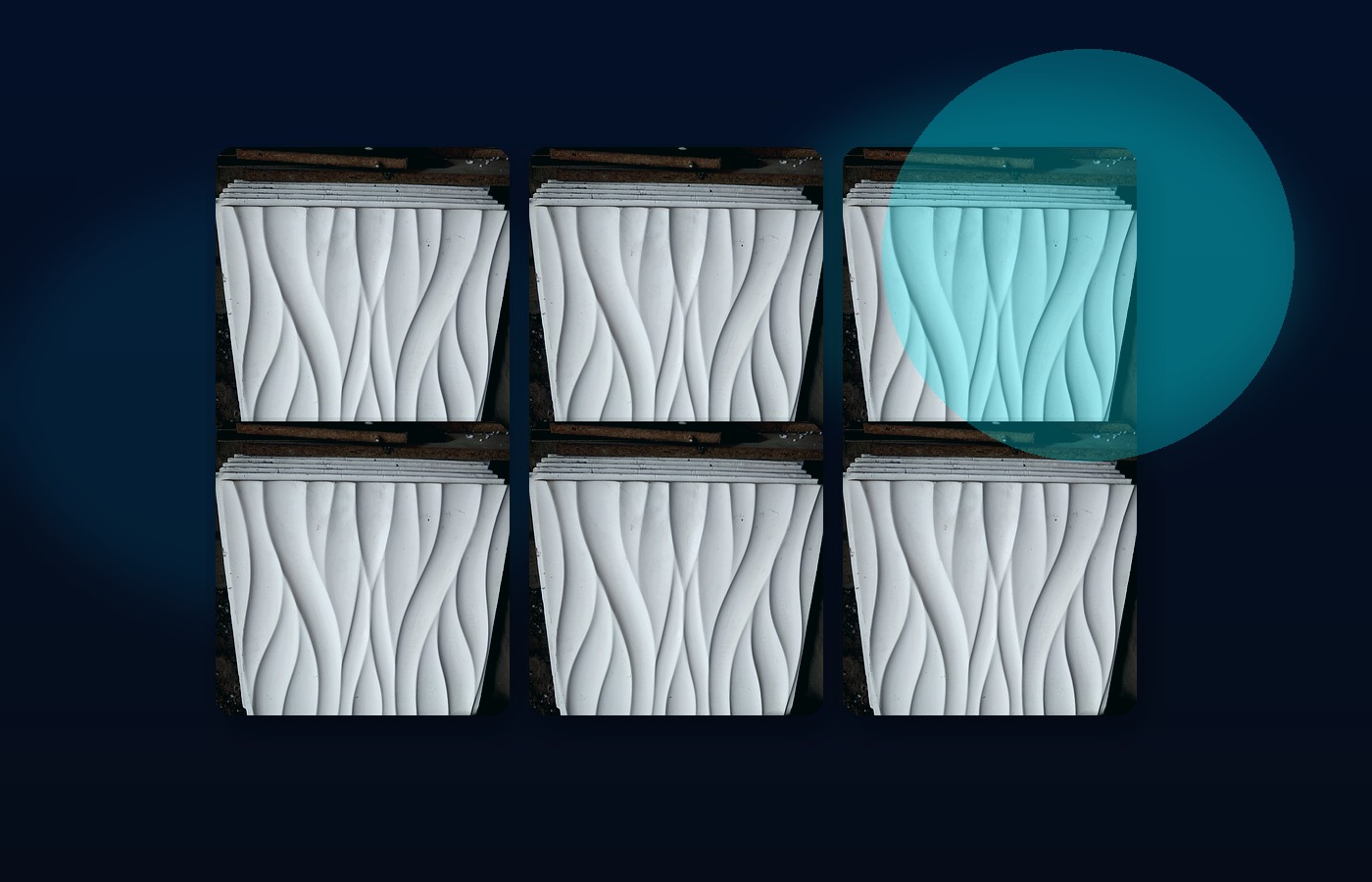 Стіна після встановлення 3D панелей